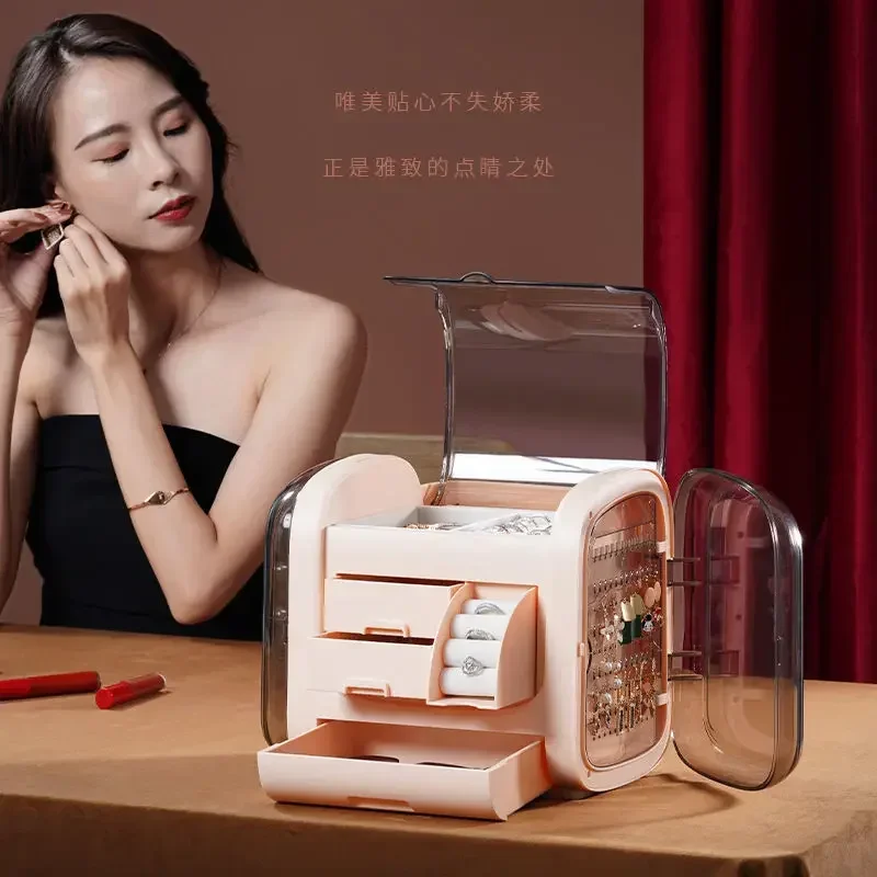 Luxury Skincare Organizer - Luxury LED Cosmetic Case with HD