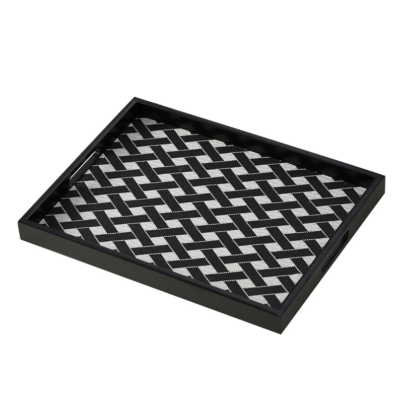 Light luxury leather wooden tr - Luxury Skincare Tray review and price