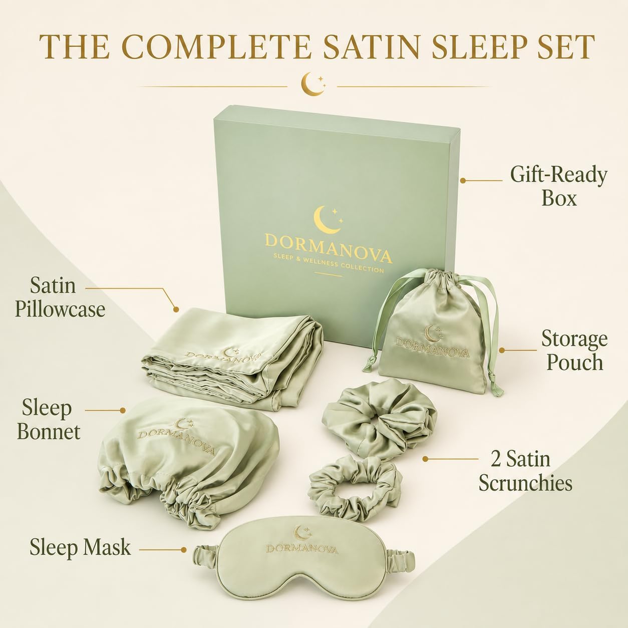 Luxury Satin Sleep Set – Satin - Luxury Skincare Gift Set review and price