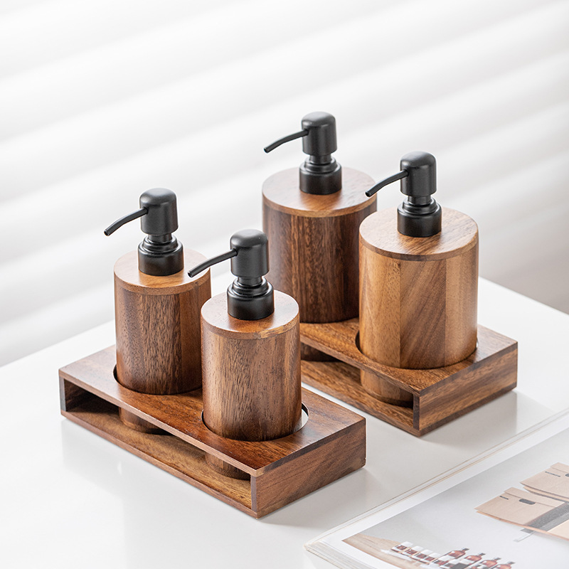 Walnut wood press-type portion - Luxury Skincare Tray review and price