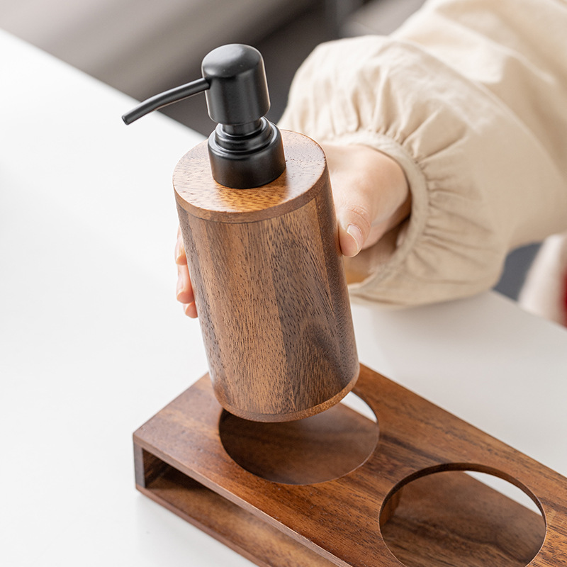 Walnut wood press-type portion - Luxury Skincare Tray review and price