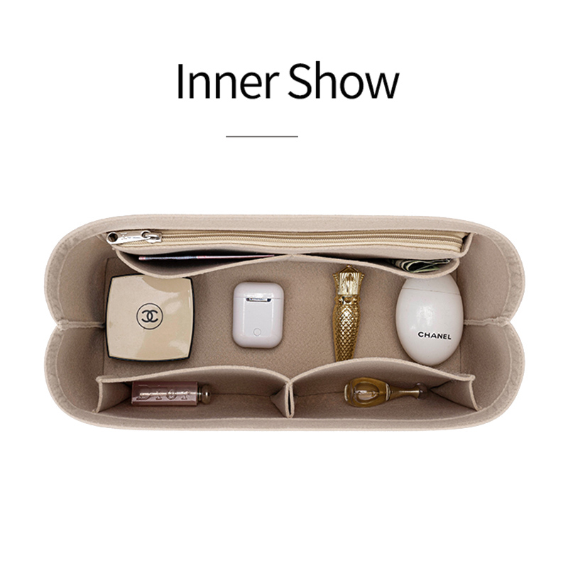 Felt Insert Bag Cosmetic Organ - Luxury Skincare Organizer review and price